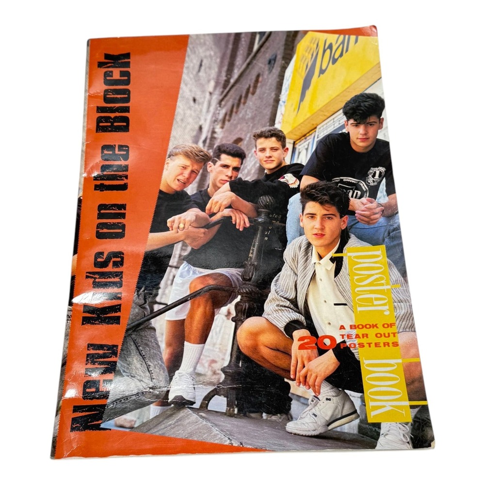 New Kids on the Block Poster Book‎ Large 1990 Vintage 20 Posters NKOTB